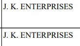 J. K. ENTERPRISES